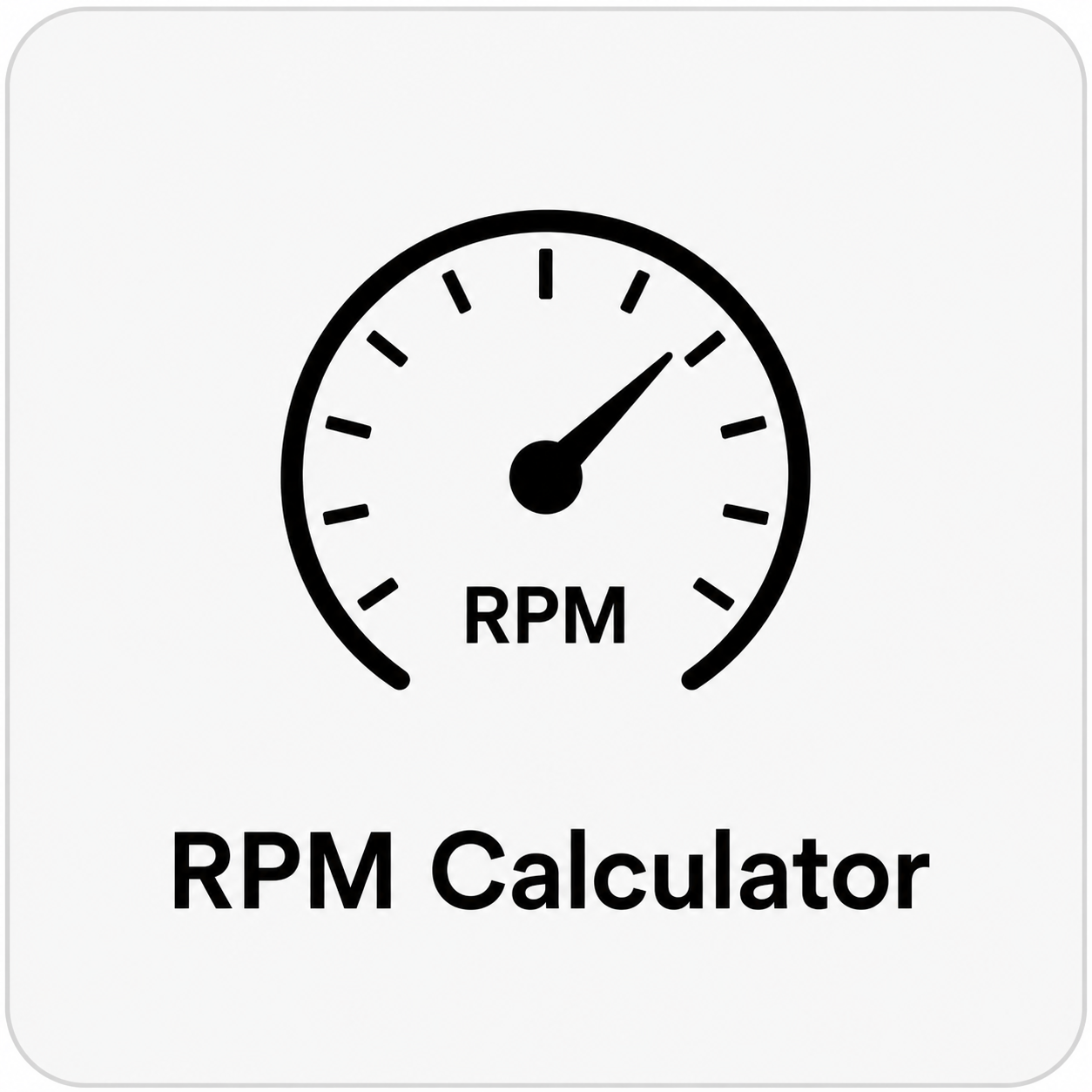 RPM Calculator