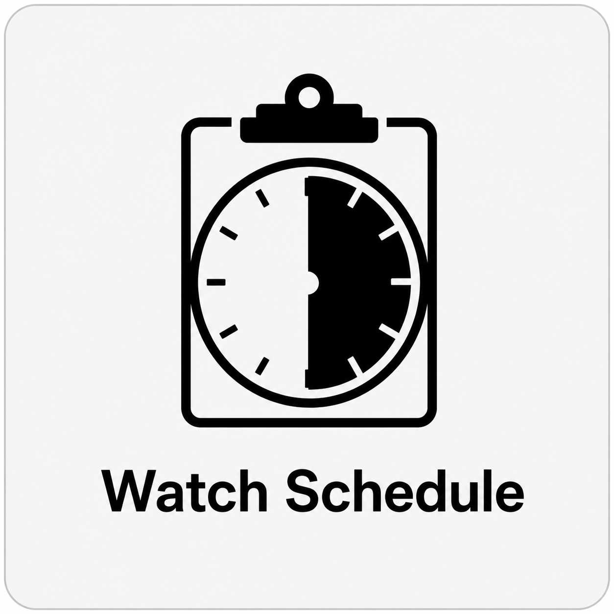Watch Schedule